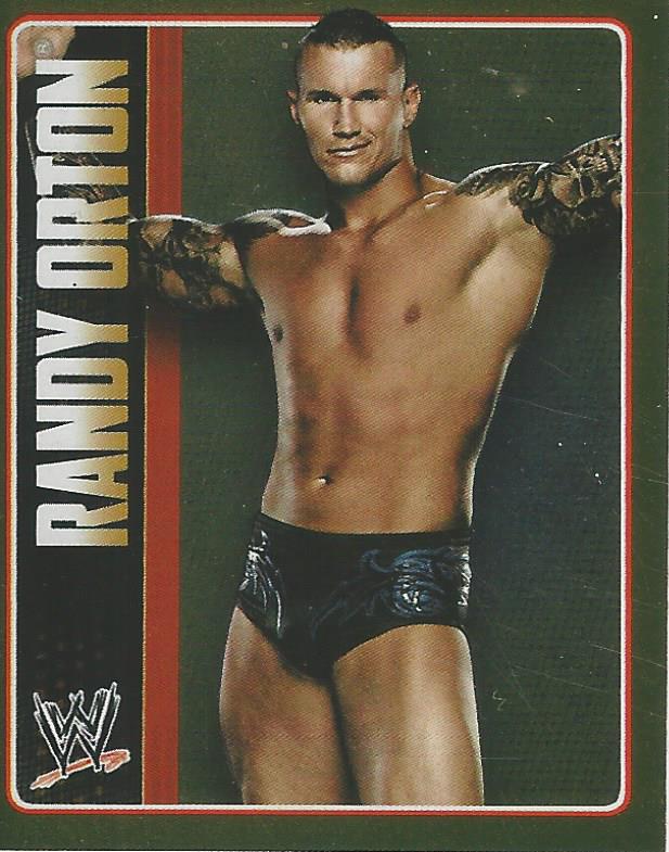 WWE Topps Icons 2013  Sticker Collection Randy Orton Foil No.160