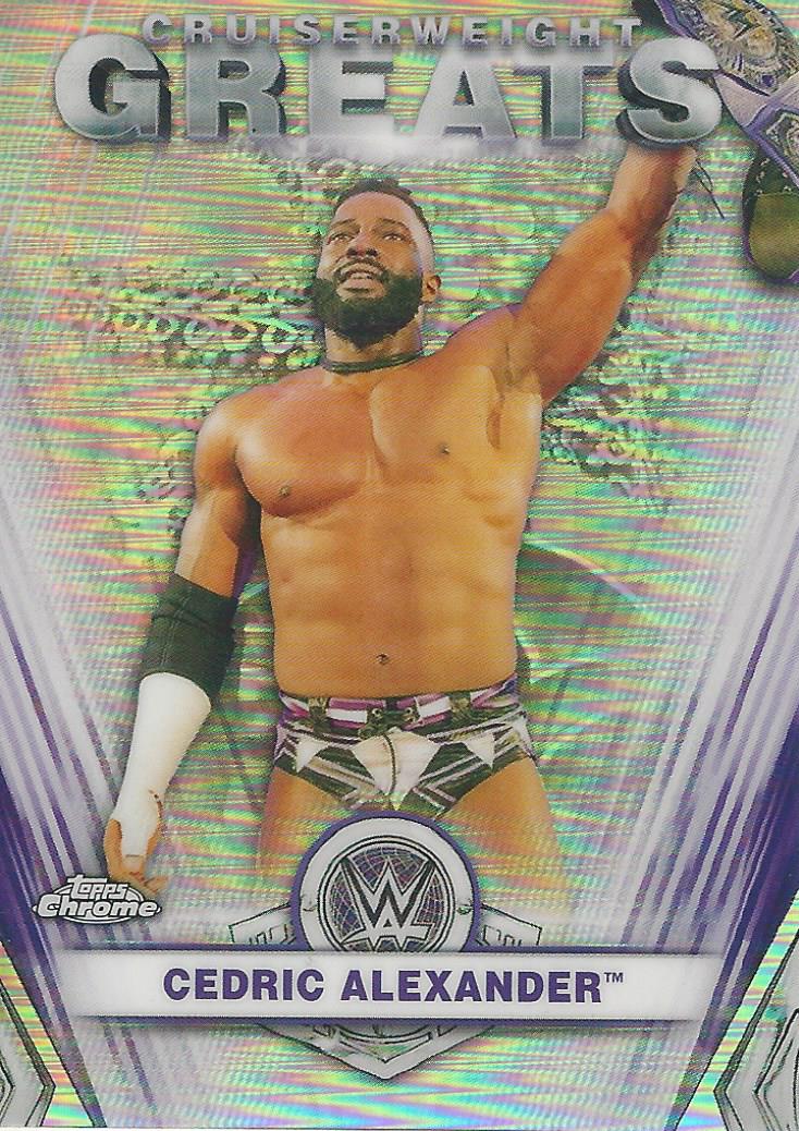 WWE Topps Chrome 2021 Trading Cards Cedric Alexander CG-3