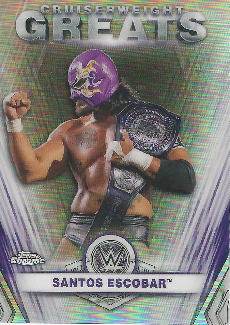 WWE Topps Chrome 2021 Trading Cards Santos Escobar CG-8