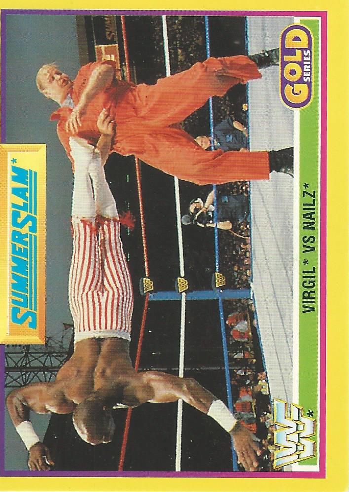 WWF Merlin Gold Series 2 1992 Trading Cards Virgil vs Nailz No.16