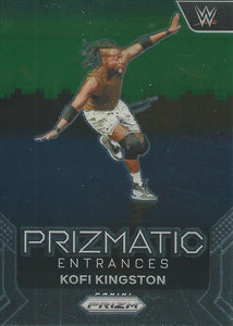 WWE Panini Prizm 2024 Trading Cards Prizmatic Entrances Kofi Kingston No.18