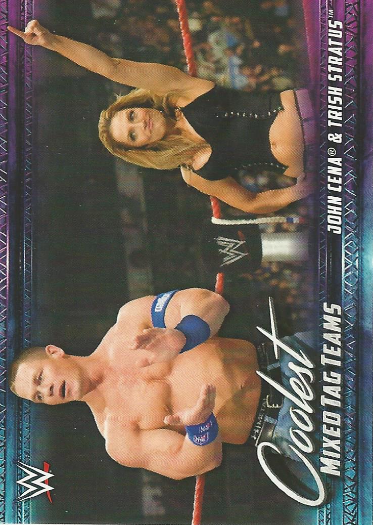 WWE Topps 2021 Trading Cards John Cena and Trish Stratus MT-3