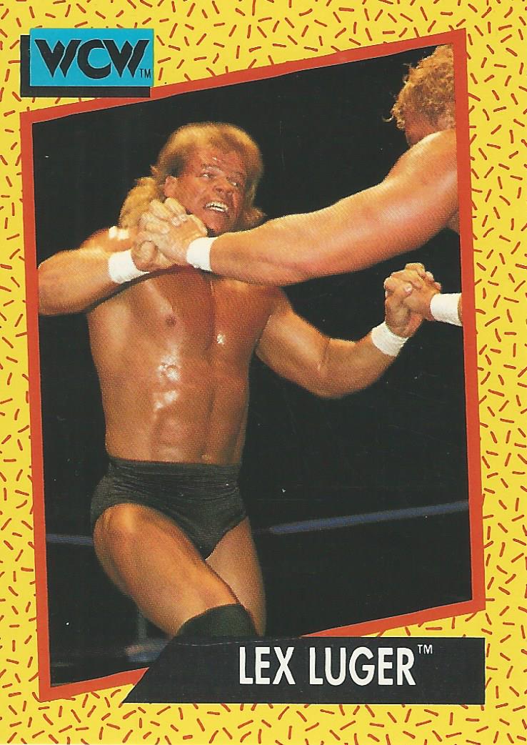 rare wcw cards WCW Impel 1991 Trading Cards Lex Luger No.17 – Wrestling Cards Worldwide