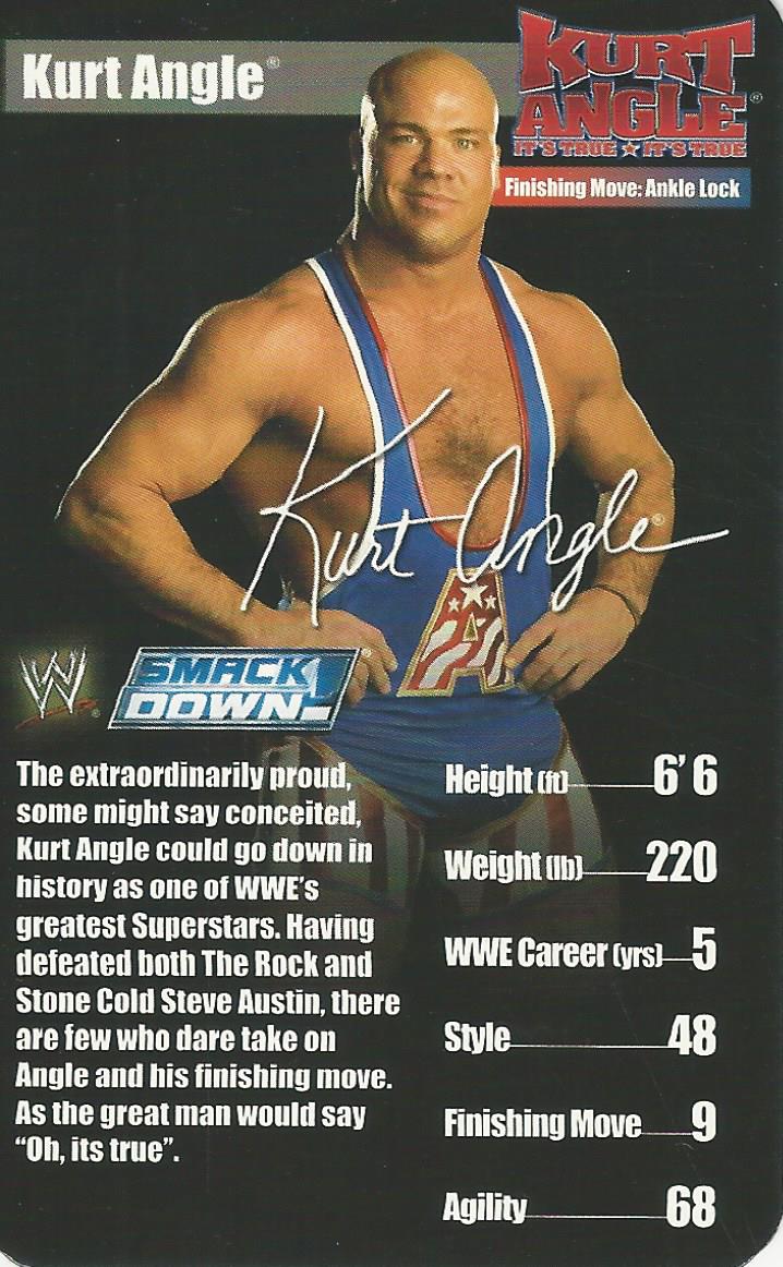 WWE Top Trumps Superstars 1 2005 Kurt Angle