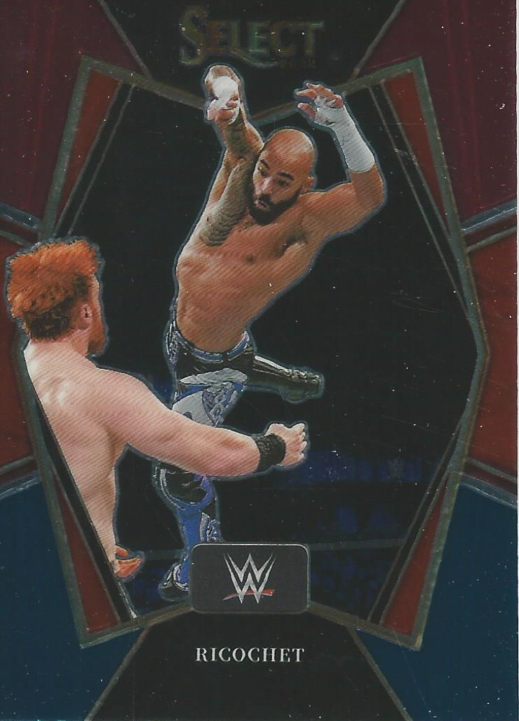 WWE Panini Select 2022 Trading Cards Ricochet Red/Silver/Blue No.110