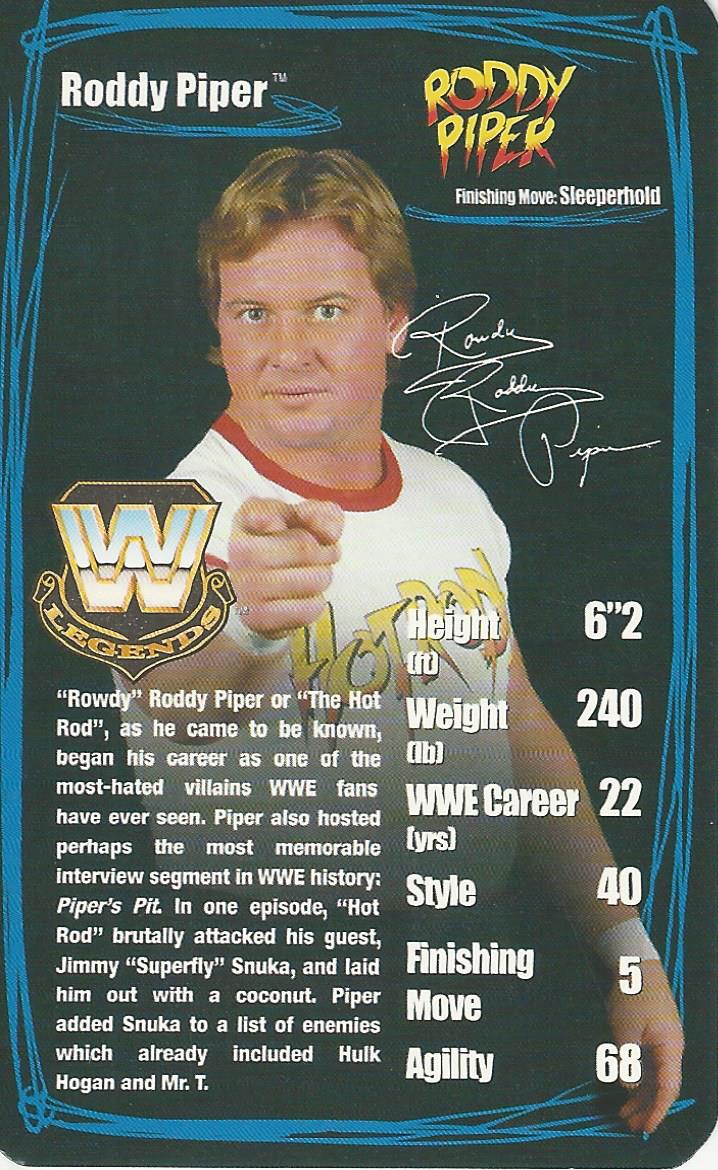 WWE Top Trumps 2006 Superstars 2 Roddy Piper