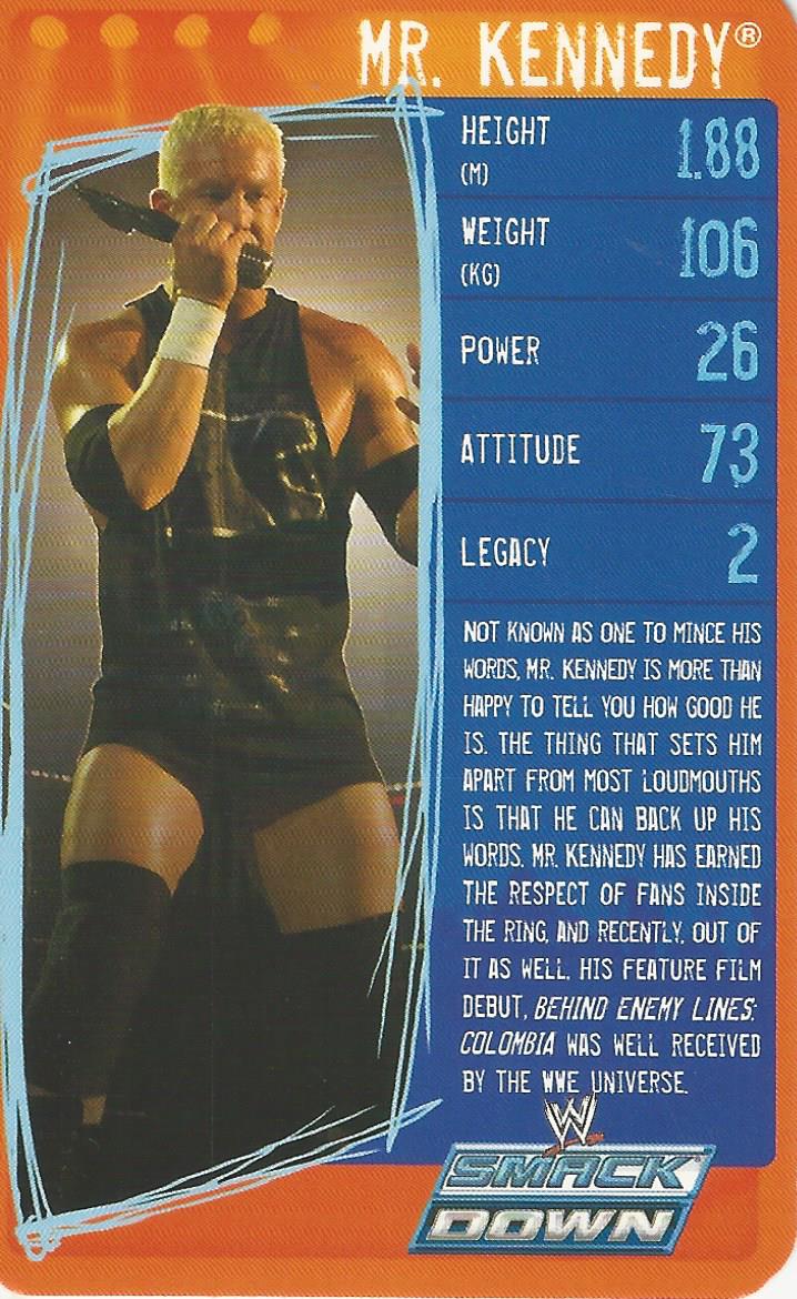 WWE Top Trumps Specials 2009 Mr Kennedy