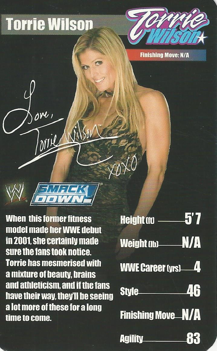 WWE Top Trumps Superstars 1 2005 Torrie Wilson