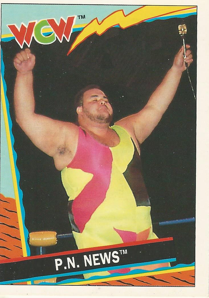 WCW Topps 1992 Trading Cards P.N. News No.19