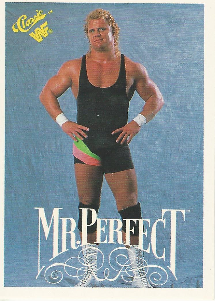 WWF Classic Trading Cards 1990 Mr Perfect No.19