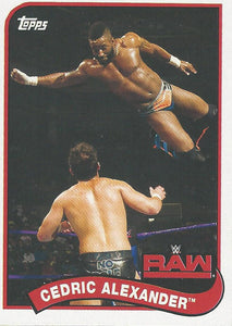 WWE Topps Heritage 2018 Trading Cards Cedric Alexander No.19