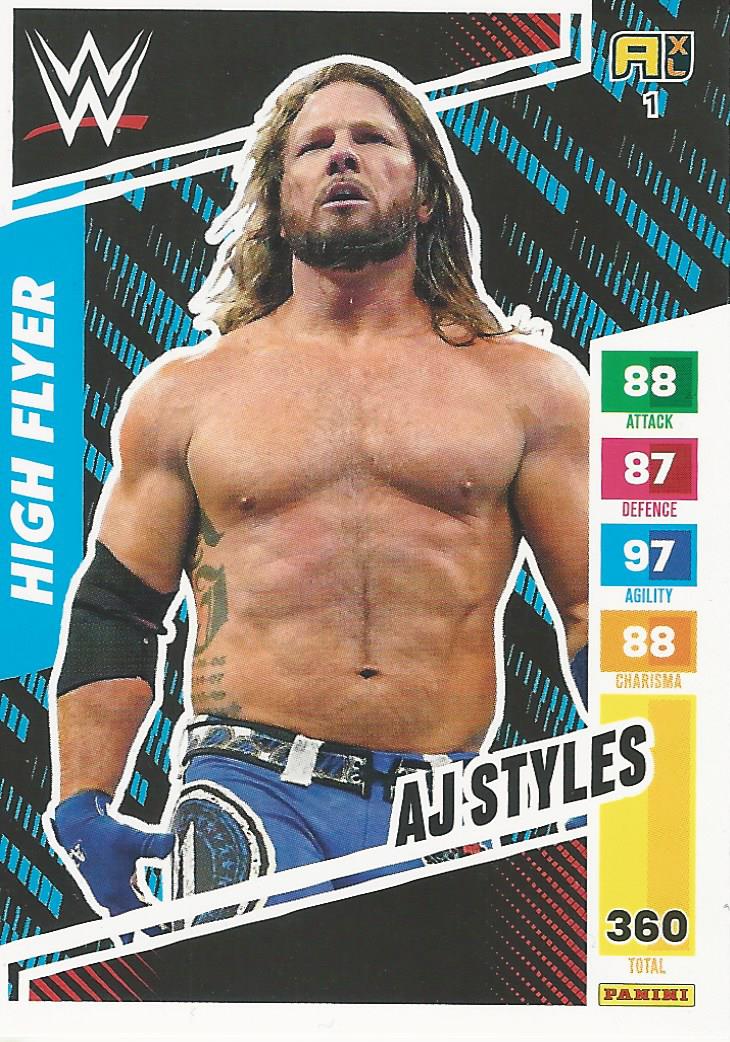 WWE Panini XL Adrenalyn 2024 Trading Cards AJ Styles No.1