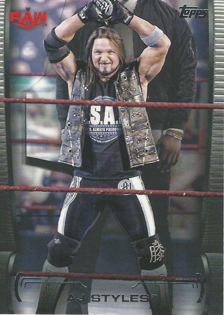 WWE Topps Undisputed 2021 Trading Cards AJ Styles No.1