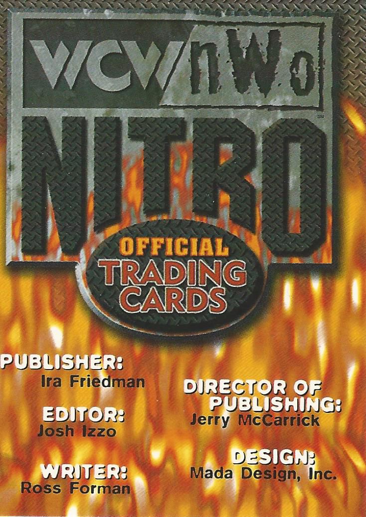 Topps WCW/NWO Nitro Trading Cards 1999 Checklist No.1