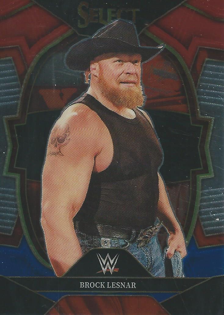 WWE Panini Select 2023 Trading Cards Red/Silver/Blue Brock Lesnar No.8