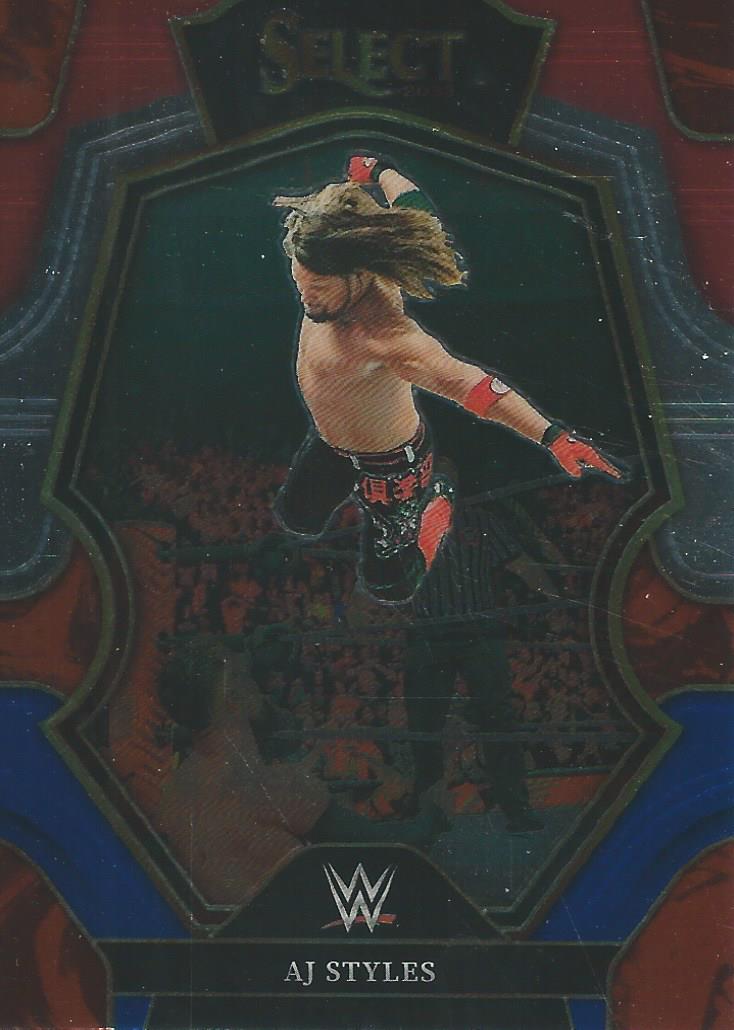 WWE Panini Select 2023 Trading Cards Red/Silver/Blue AJ Styles No.127