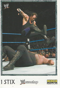 WWE Merlin Heros Stickers 2008 The Undertaker No.20