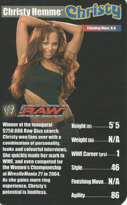 WWE Top Trumps Superstars 1 2005 Christy Hemme