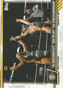 WWE Topps NXT 2021 Trading Cards Matt Riddle and Pete Dunne No.3