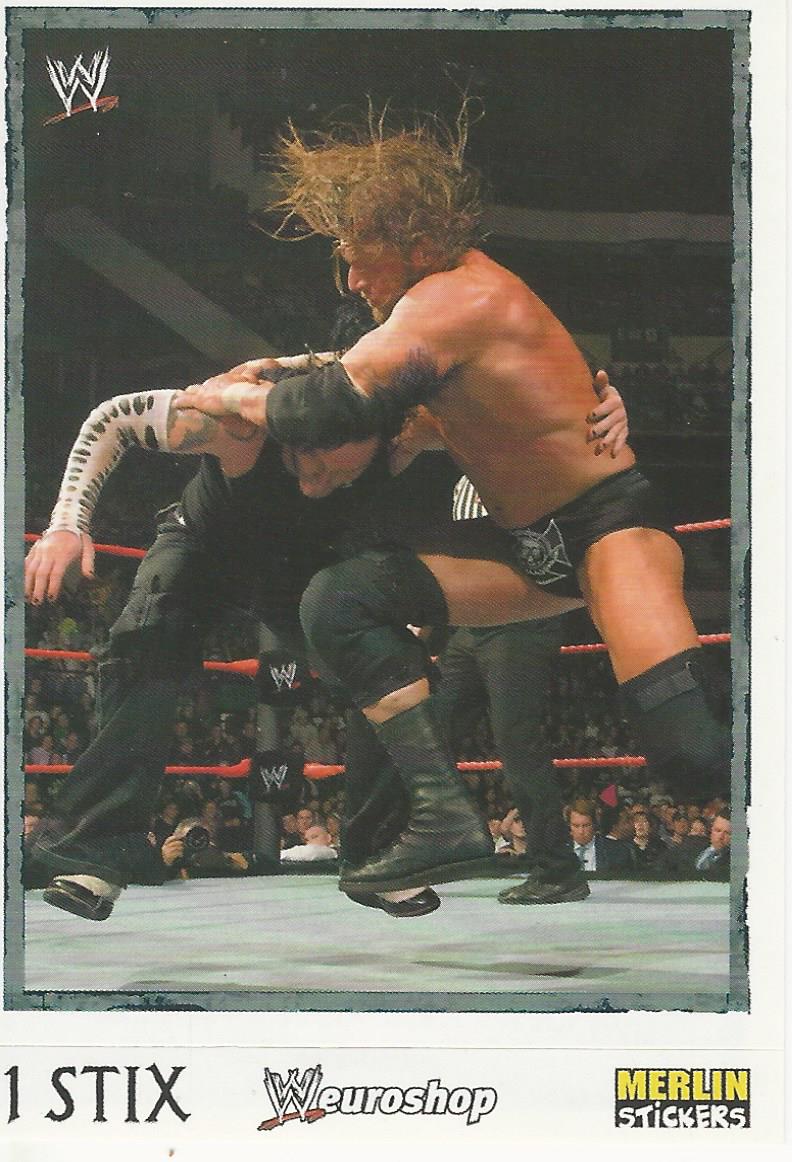 WWE Merlin Heros Stickers 2008 Triple H No.53