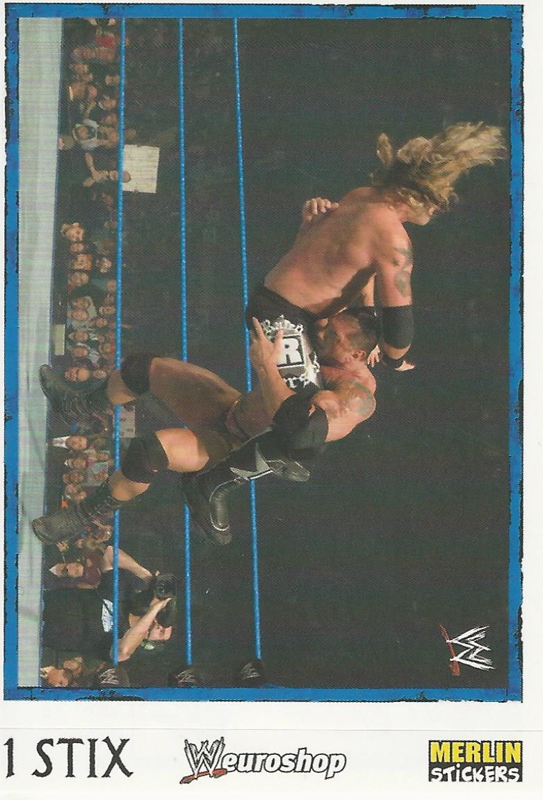 WWE Merlin Heros Stickers 2008 Batista No.63