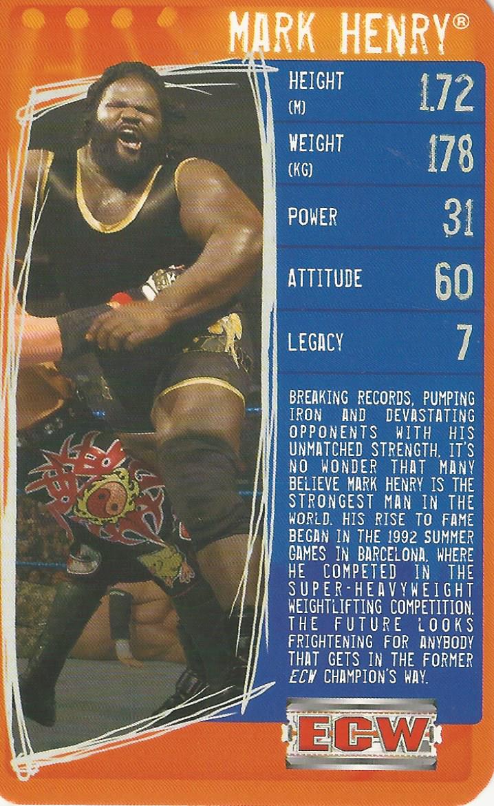 WWE Top Trumps Specials 2009 Mark Henry