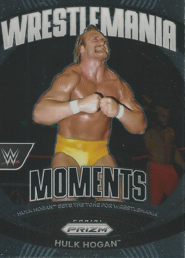 WWE Panini Prizm 2024 Trading Cards Wrestlemania Moments Hulk Hogan No.4