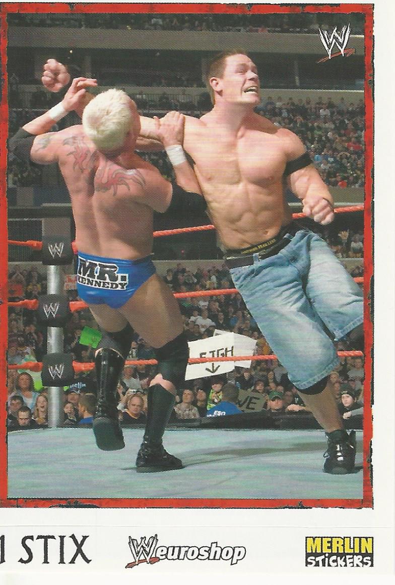 WWE Merlin Heros Stickers 2008 John Cena No.141