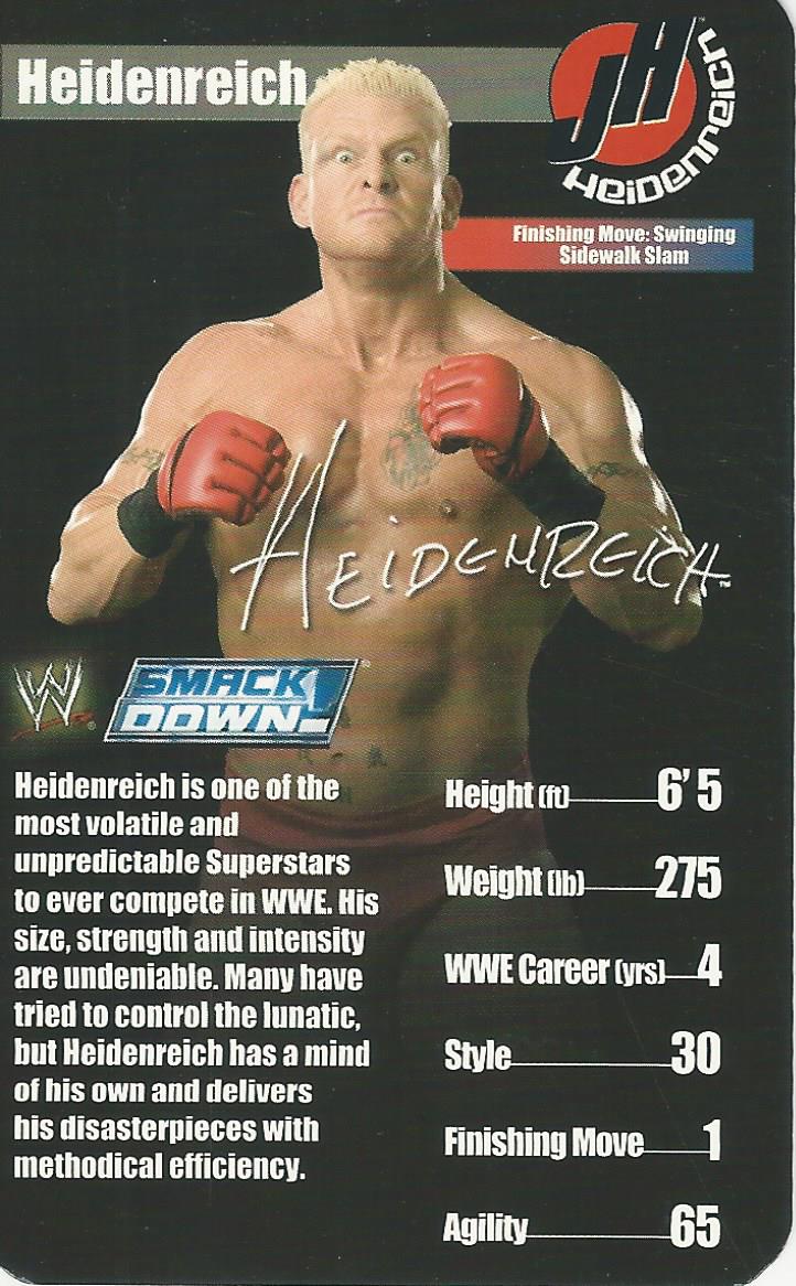 WWE Top Trumps Superstars 1 2005 John Heidenreich