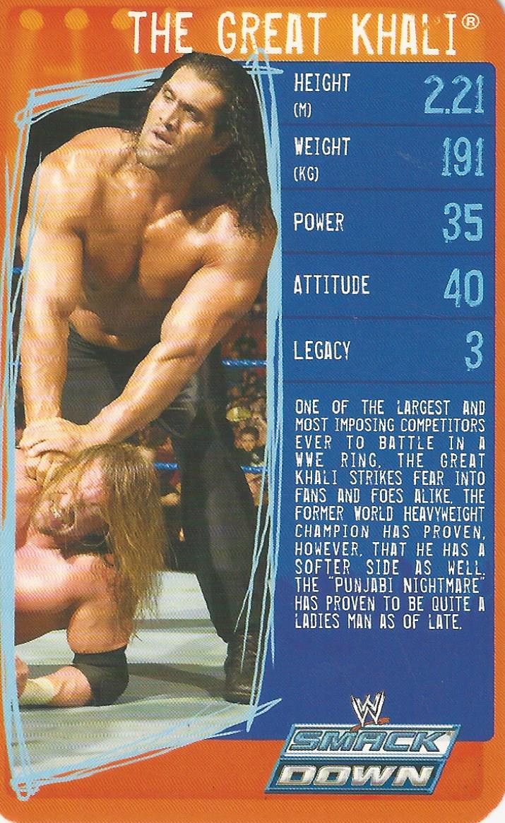 WWE Top Trumps Specials 2009 The Great Khali