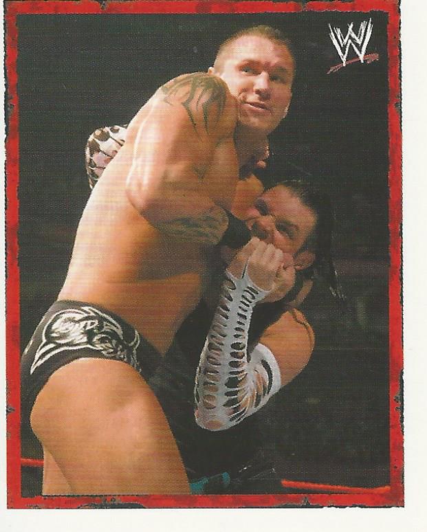 WWE Merlin Heros Stickers 2008 Randy Orton No.12