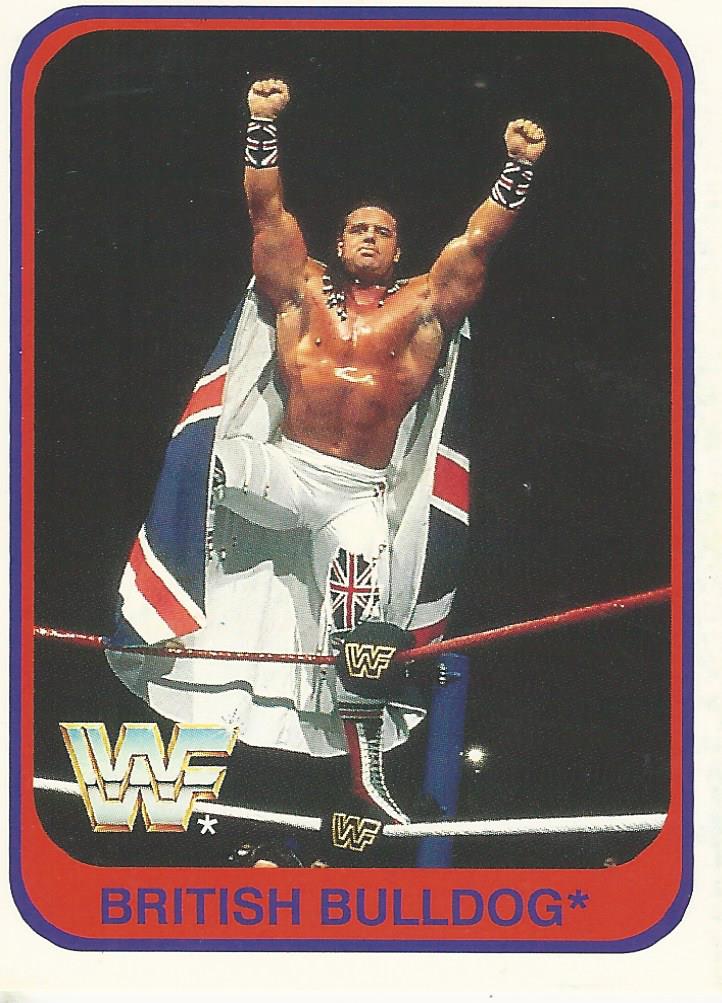 WWF Merlin 1991 Trading Cards British Bulldog No.23