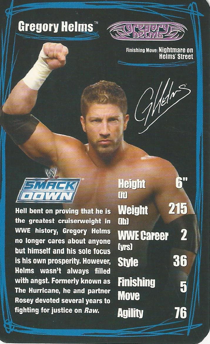 WWE Top Trumps 2006 Superstars 2 Gregory Helms