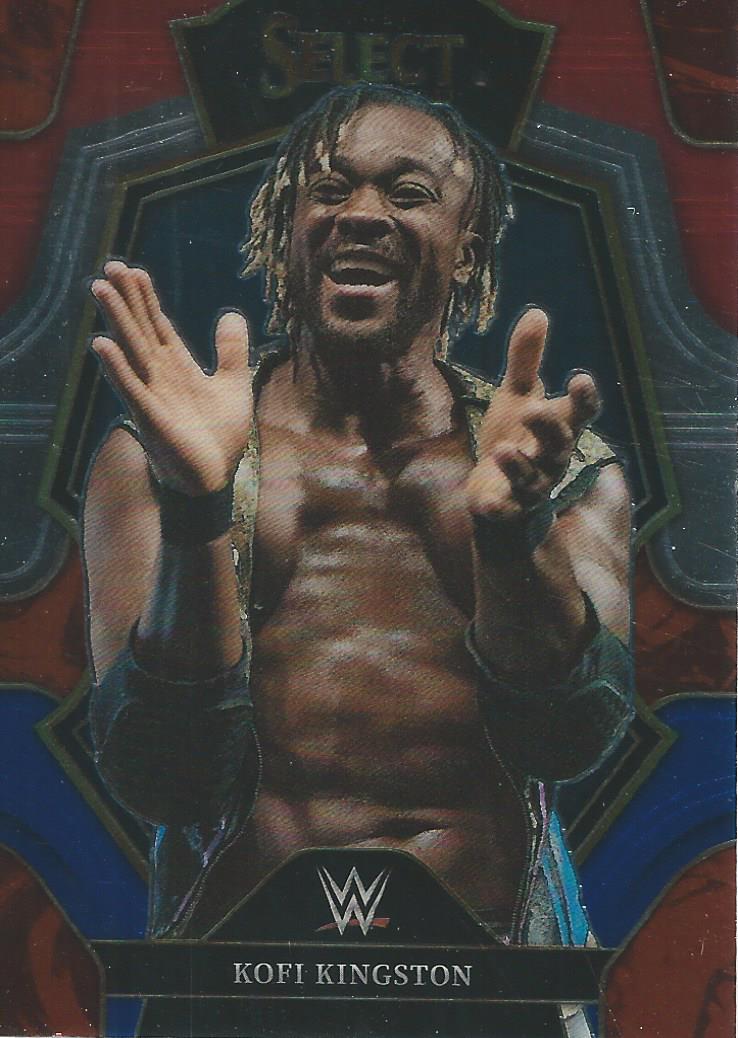 WWE Panini Select 2023 Trading Cards Red/Silver/Blue Kofi Kingston No.183