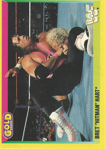 WWF Merlin Gold Series 2 1992 Trading Cards Bret Hart No.24