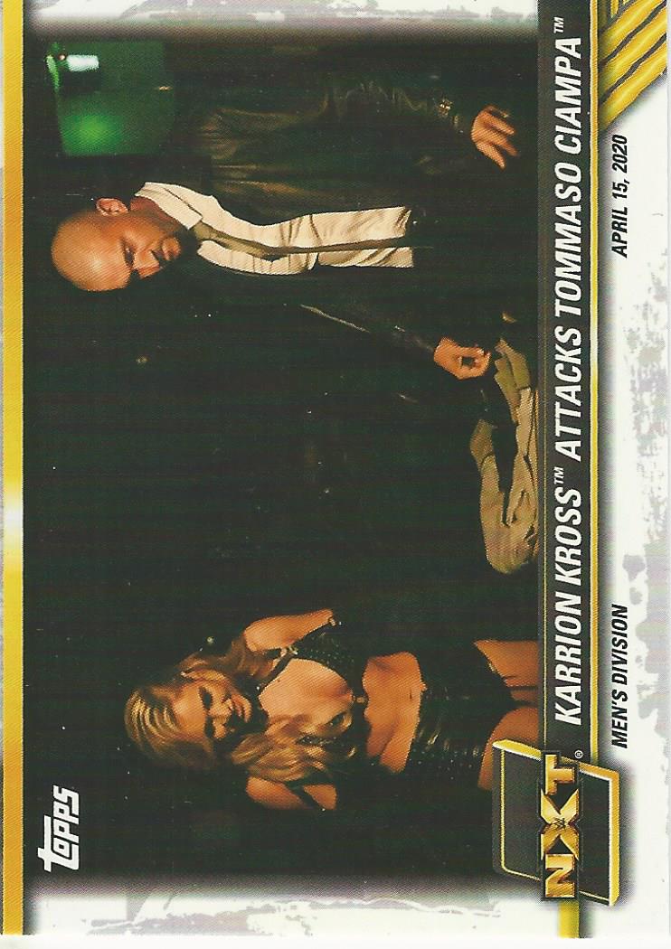 WWE Topps NXT 2021 Trading Cards Karrion Kross and Scarlett No.11