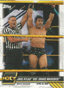 WWE Topps NXT 2021 Trading Cards Jake Atlas No.14