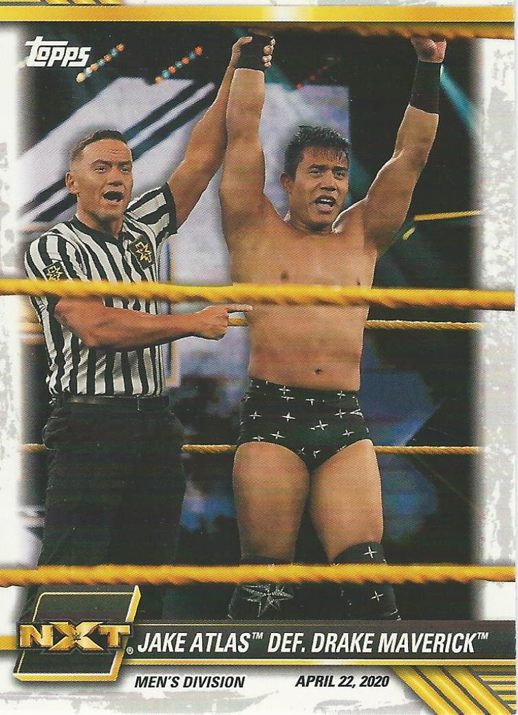 WWE Topps NXT 2021 Trading Cards Jake Atlas No.14