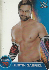 WWE Edibas Lamincards 2014 Justin Gabriel No.25