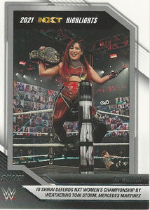 WWE Panini NXT 2022 Trading Cards Highlights IO Shirai No.5