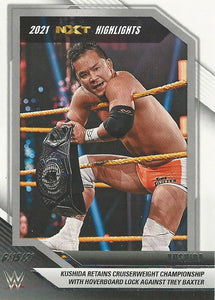 WWE Panini NXT 2022 Trading Cards Highlights Kushida No.21