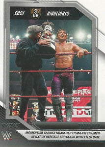 WWE Panini NXT 2022 Trading Cards Highlights Noam Dar No.49