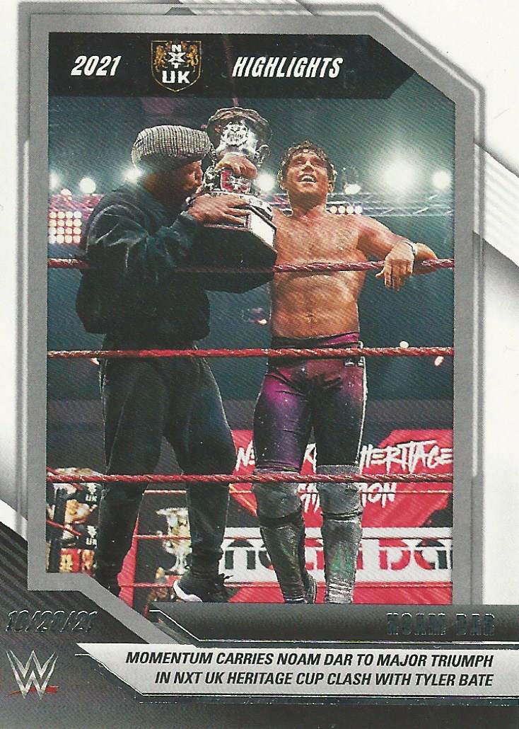 WWE Panini NXT 2022 Trading Cards Highlights Noam Dar No.49