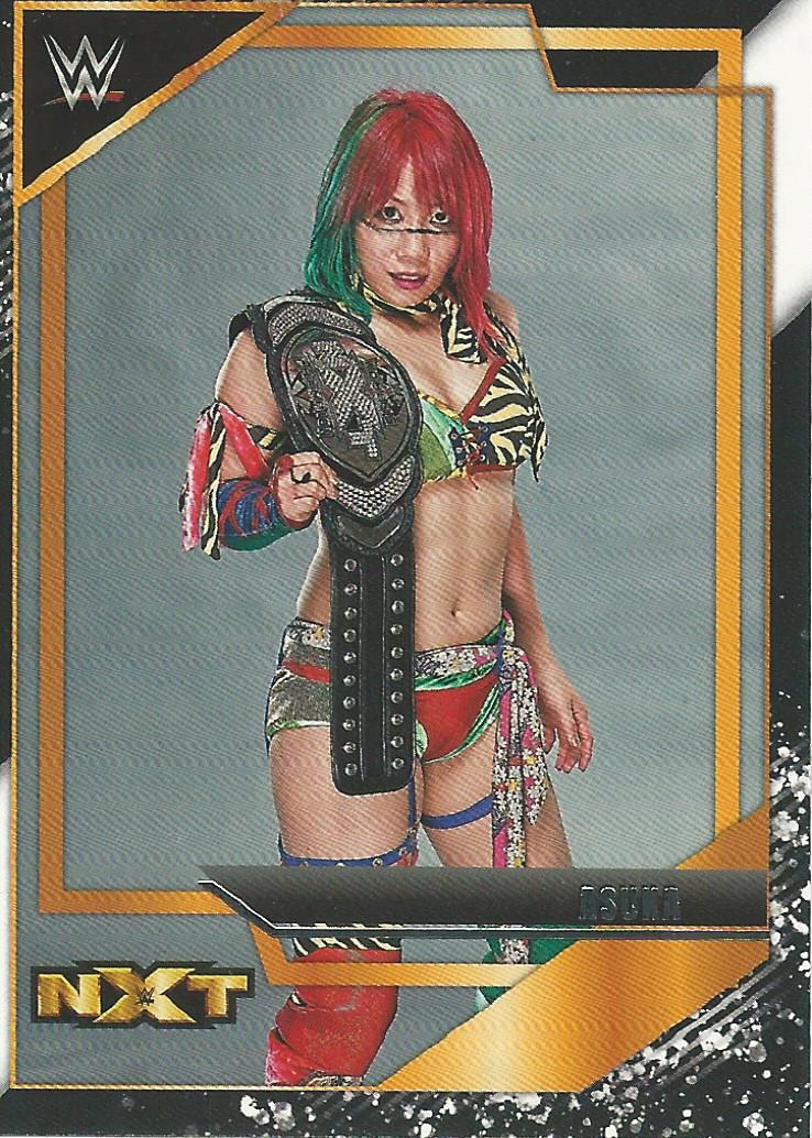 WWE Panini NXT 2022 Trading Cards NXT Gold Asuka No.18