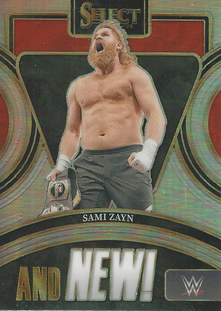 WWE Panini Select 2024 Trading Cards And New Sami Zayn No.7