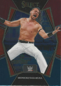 WWE Panini Select 2022 Trading Cards Shinsuke Nakamura Red/Silver/Blue No.132