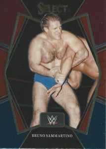 WWE Panini Select 2022 Trading Cards Bruno Sammartino Red/Silver/Blue No.149