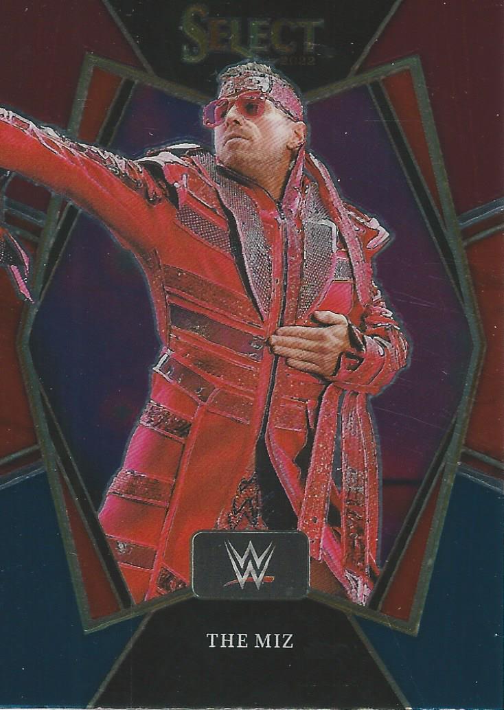 WWE Panini Select 2022 Trading Cards The Miz Red/Silver/Blue No.152