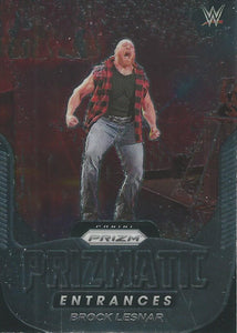 WWE Panini Prizm 2022 Trading Cards Prizmatic Entrances Brock Lesnar No.29