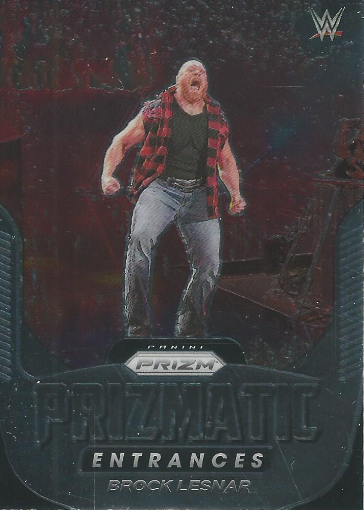 WWE Panini Prizm 2022 Trading Cards Prizmatic Entrances Brock Lesnar No.29